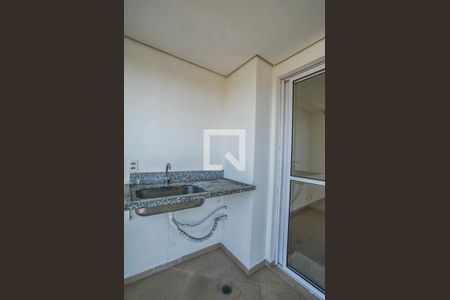 Varanda da Sala de apartamento à venda com 3 quartos, 61m² em Vila Curuçá, Santo André