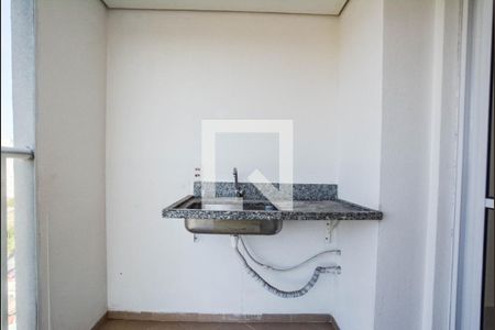 Varanda da Sala de apartamento à venda com 3 quartos, 61m² em Vila Curuçá, Santo André