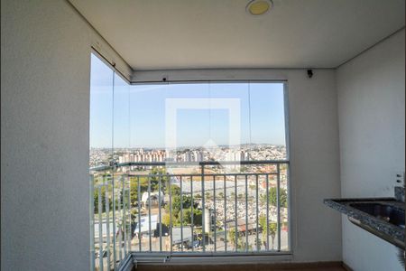 Varanda da Sala de apartamento à venda com 3 quartos, 61m² em Vila Curuçá, Santo André