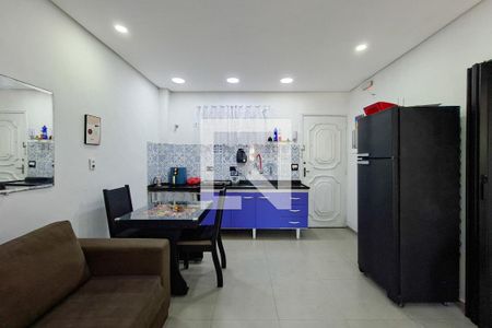 Sala/Cozinha de apartamento para alugar com 1 quarto, 44m² em Boqueirão, Praia Grande