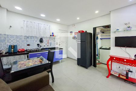 Sala/Cozinha de apartamento para alugar com 1 quarto, 44m² em Boqueirão, Praia Grande