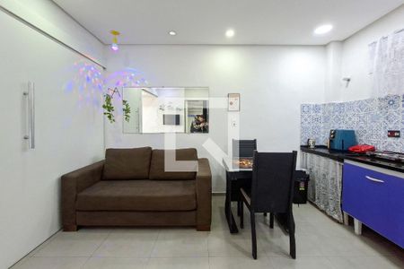 Sala/Cozinha de apartamento para alugar com 1 quarto, 44m² em Boqueirão, Praia Grande
