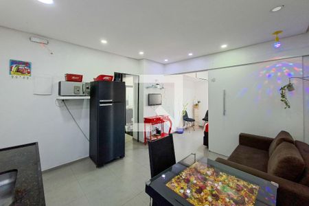 Sala/Cozinha de apartamento para alugar com 1 quarto, 44m² em Boqueirão, Praia Grande