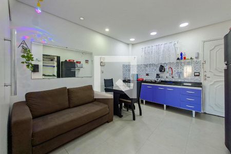 Sala/Cozinha de apartamento para alugar com 1 quarto, 44m² em Boqueirão, Praia Grande
