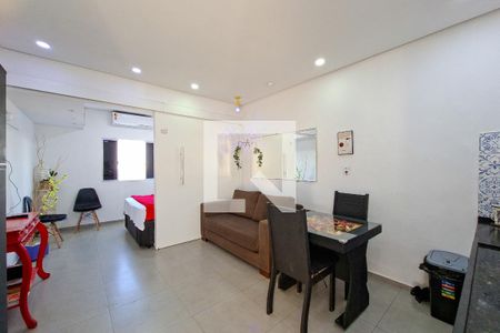 Sala/Cozinha de apartamento para alugar com 1 quarto, 44m² em Boqueirão, Praia Grande