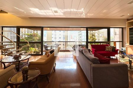 Sala de apartamento à venda com 4 quartos, 330m² em Lagoa, Rio de Janeiro
