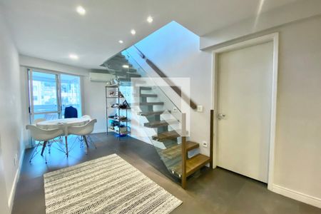 Sala de apartamento à venda com 4 quartos, 165m² em Humaitá, Rio de Janeiro