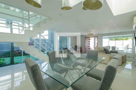Sala de Jantar de casa de condomínio para alugar com 6 quartos, 370m² em Recreio dos Bandeirantes, Rio de Janeiro