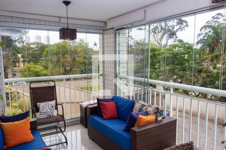 Varanda da Sala de apartamento à venda com 4 quartos, 117m² em Jurubatuba, São Paulo