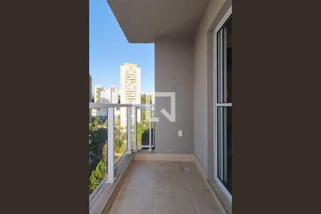 Varanda da Sala de apartamento para alugar com 1 quarto, 41m² em Vila Andrade, São Paulo