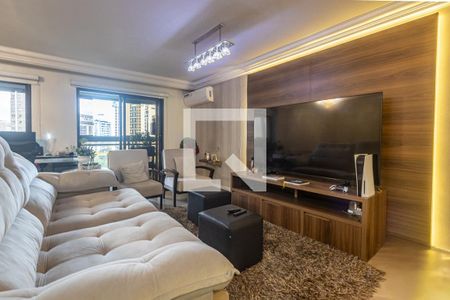 Sala de apartamento à venda com 3 quartos, 122m² em Indianópolis, São Paulo