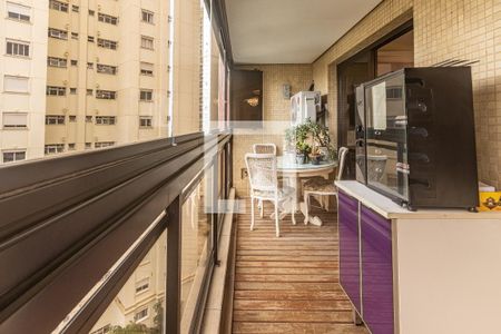 Varanda gourmet de apartamento à venda com 3 quartos, 122m² em Indianópolis, São Paulo