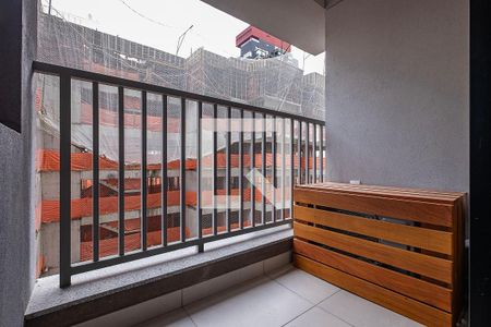 Studio - Varanda de kitnet/studio para alugar com 1 quarto, 24m² em Pinheiros, São Paulo