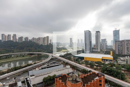 Vista da Varanda de apartamento à venda com 1 quarto, 27m² em Jardim Caravelas, São Paulo