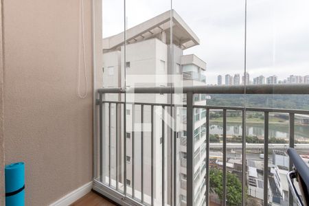 Varanda de apartamento à venda com 1 quarto, 27m² em Jardim Caravelas, São Paulo