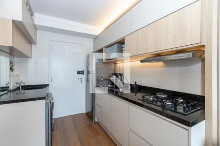 Sala/Cozinha de apartamento à venda com 1 quarto, 27m² em Jardim Caravelas, São Paulo