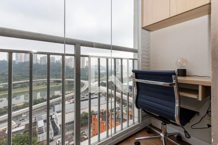 Varanda de apartamento à venda com 1 quarto, 27m² em Jardim Caravelas, São Paulo