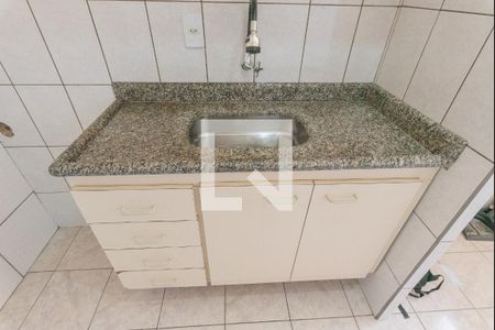 Cozinha de apartamento para alugar com 2 quartos, 56m² em Residencial Cosmos, Campinas