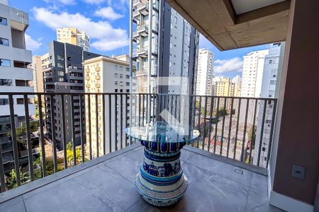 Varanda da Sala de apartamento à venda com 2 quartos, 94m² em Cerqueira César, São Paulo