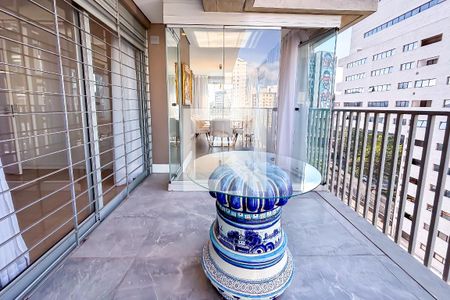 Varanda da Sala de apartamento à venda com 2 quartos, 94m² em Cerqueira César, São Paulo