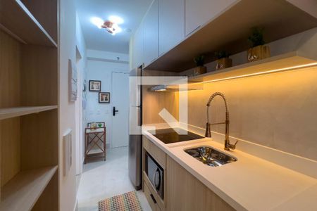 Cozinha de kitnet/studio para alugar com 1 quarto, 30m² em Vila Mariana, São Paulo