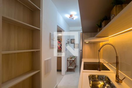 Cozinha de kitnet/studio para alugar com 1 quarto, 30m² em Vila Mariana, São Paulo