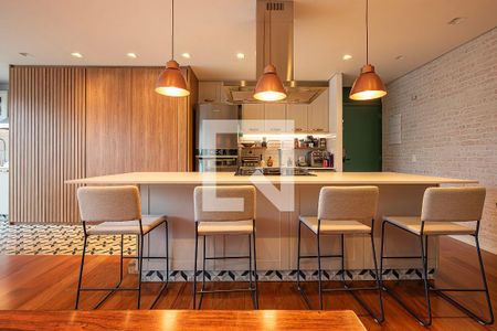 Sala/Cozinha de apartamento à venda com 1 quarto, 85m² em Pinheiros, São Paulo