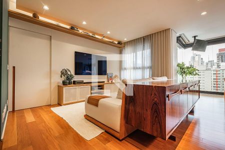 Sala/Cozinha de apartamento à venda com 1 quarto, 85m² em Pinheiros, São Paulo