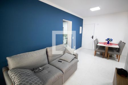 Sala de apartamento para alugar com 1 quarto, 53m² em Maracanã, Praia Grande