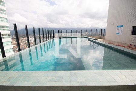 Área comum - Piscina de apartamento para alugar com 1 quarto, 53m² em Maracanã, Praia Grande