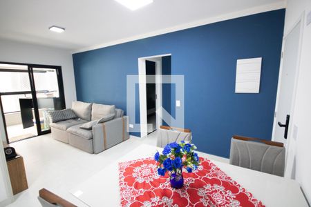 Sala de apartamento para alugar com 1 quarto, 53m² em Maracanã, Praia Grande