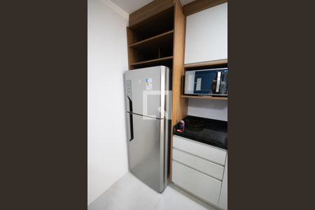 Cozinha de apartamento para alugar com 1 quarto, 53m² em Maracanã, Praia Grande