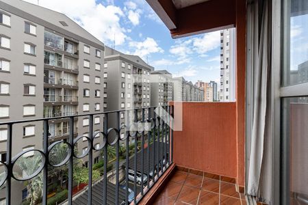 Varanda da Sala de apartamento à venda com 2 quartos, 52m² em Parque Bristol, São Paulo