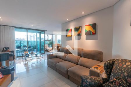 Sala de apartamento à venda com 4 quartos, 221m² em Luxemburgo, Belo Horizonte