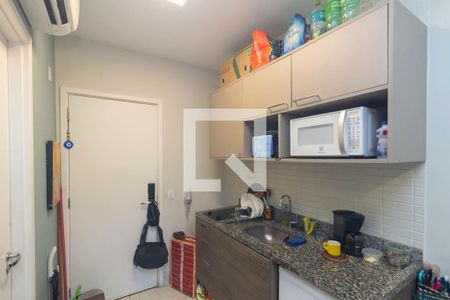 Cozinha de kitnet/studio à venda com 1 quarto, 25m² em Centro Histórico de São Paulo, São Paulo