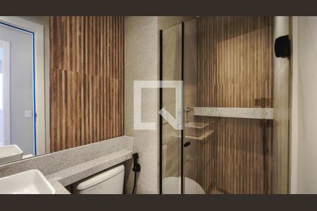Banheiro Social de apartamento à venda com 2 quartos, 50m² em Santo Cristo, Rio de Janeiro