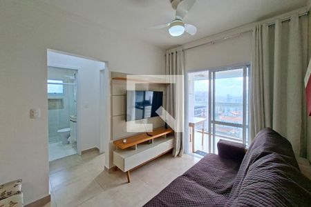 Sala de apartamento para alugar com 2 quartos, 76m² em Vila Caiçara, Praia Grande