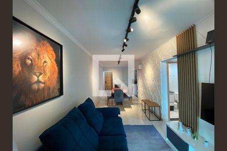 Sala de apartamento para alugar com 2 quartos, 94m² em Guilhermina, Praia Grande