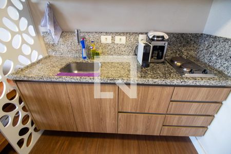 Cozinha - Armários de kitnet/studio à venda com 1 quarto, 34m² em Campo Belo, São Paulo