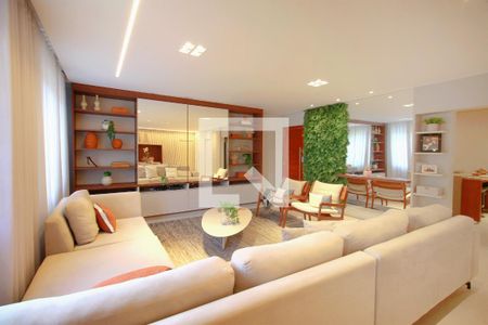 Sala de apartamento à venda com 4 quartos, 190m² em Santa Lúcia, Belo Horizonte