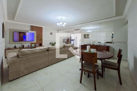 Sala de apartamento para alugar com 3 quartos, 120m² em Vila Caiçara, Praia Grande