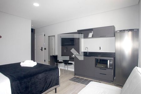 Studio - Sala / Quarto / Cozinha de kitnet/studio para alugar com 1 quarto, 28m² em Centro Histórico, Porto Alegre