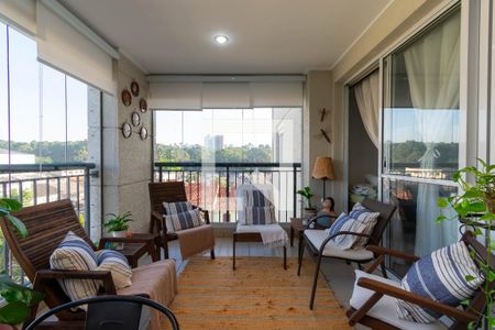 Varanda da Sala de apartamento à venda com 3 quartos, 96m² em Jardim Independência (são Paulo), São Paulo