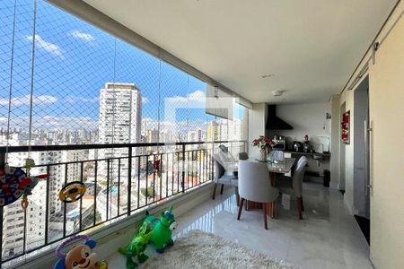 Varanda de apartamento à venda com 3 quartos, 100m² em Chácara Inglesa, São Paulo