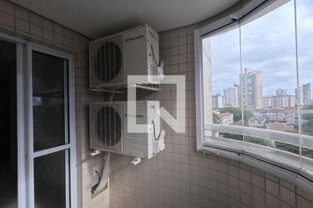 Varanda Gourmet da Sala de apartamento para alugar com 2 quartos, 78m² em Ponta da Praia, Santos