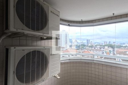 Varanda Gourmet da Sala de apartamento para alugar com 2 quartos, 78m² em Ponta da Praia, Santos