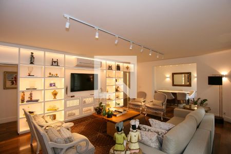 Sala de Estar de apartamento à venda com 3 quartos, 205m² em Jardim Paulista, São Paulo