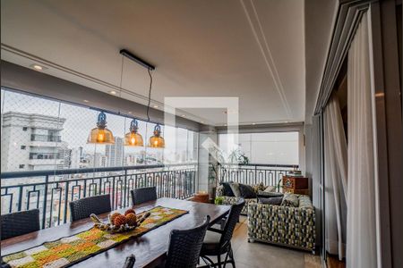 Varanda gourmet de apartamento à venda com 3 quartos, 177m² em Campestre, Santo André