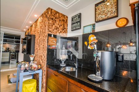 Varanda gourmet de apartamento à venda com 3 quartos, 177m² em Campestre, Santo André