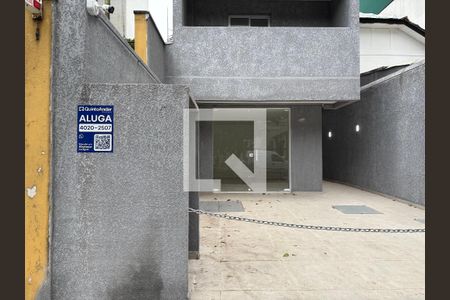 Fachada + Placa de kitnet/studio para alugar com 1 quarto, 21m² em Vila Sao Pedro, Santo André